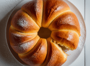 Бриош получается очень мягким и ароматным (изображение создано с помощью ИИ)