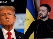 Дональд Трамп та Володимир Зеленський (зліва направо)