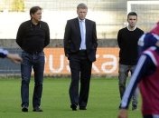 Дэвид Мойес посетил тренировку своего нового клуба