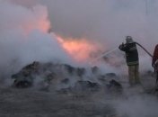 Пожар на заводе в Днепропетровской области, пострадавших нет (Видео)