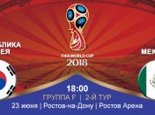 Южная Корея 1:2 Мексика: события матча