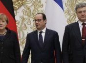 Порошенко, Олланд и Меркель договорились относительно санкций против РФ