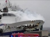 Российский траулер горел в порту Норвегии