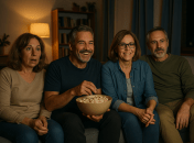 Люди дивляться фільм