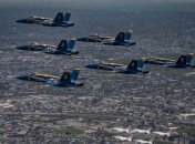 Американские истребители отсалютовали медикам, которые борются с COVID-19