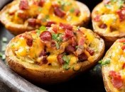 Картофель с печенью и сыром получается фантастической