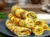 Кабачковые блинчики с начинкой