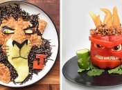 Креативная мама превращает детские блюда в персонажей мультфильмов (Фото)
