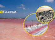 Як зараз виглядає Рожеве озеро на Арабатській стрілці