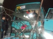 На Киевщине переполненная маршрутка попала в ДТП