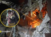 Из поврежденного дома спасли малыша