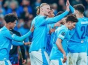 Игроки "Ман Сити" празднуют гол