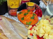 Хек с ананасами