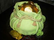 Торт «Мешочек денег»