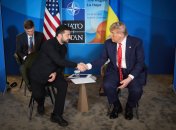 Володимир Зеленський і Дональд Трамп на зустрічі в Гаазі