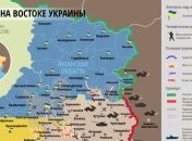 Карта АТО на востоке Украины (14 января)
