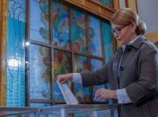 Выборы 2019: Тимошенко уже отдала свой голос на Подоле