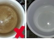 Як відбілити пожовклу емальовану каструлю