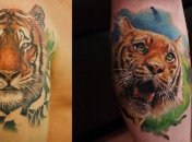 Стильные татуировки с изображением тигра, которые понравятся любому (Фото)