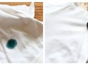 Как убрать зеленку с одежды