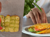 Ресторанний сніданок з кабачка