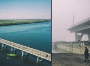 Антоновский мост в Херсонской области частично разрушен, нет нескольких пролетов