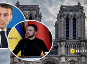 Эмануэль Макрон и Владимир Зеленский (слева направо)