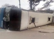 На Прикарпатье перевернулся автобус с паломниками