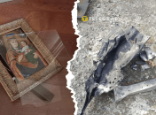 Ікона та уламок снаряда