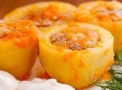 Аппетитная фаршированная картошка 