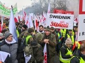 Марш аграриев в Варшаве