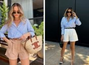 З льняними шортами можна створювати стильні образи