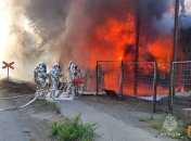 Пожар на заводе