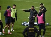 Тренировка сборной Украины