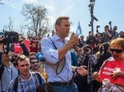 Навального отпустили из полиции после задержания на акции