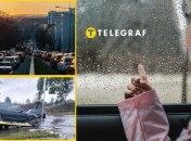 В Киеве произошел транспортный коллапс из-за ливней