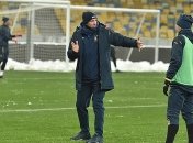 Снегопад в Киеве повлиял на график сборной Украины (Фото)