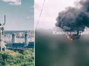 Дым видно жителям минимум двух районов столицы