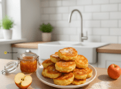 Яблочные оладьи