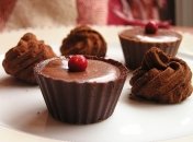 Все буде смачно. Постные шоколадные корзиночки с клюквенным муссом