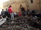 В Египте обвалилась стена старинной церкви: есть погибшие и раненные (Фото)