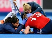 Лидер сборной Англии по хоккею на траве ослеп на один глаз после попадания мячом