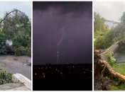 Дожди с градом и сильным ветром прошли в ряде областей Украины