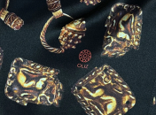 Платок с изображением сарматского золота