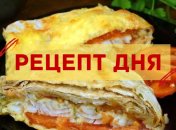 Рецепт дня: Рыба, запеченная в лаваше с помидорами