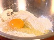 Омлет на белках с блинчиками и овощним йогуртом