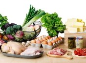 Овощи, мясо, яйца, зелень, масло и консервация