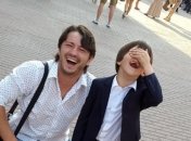 Сергей Притула отвел сына в школу на 1 сентября