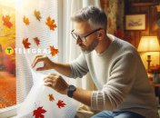 Вікно та пухирчаста плівка