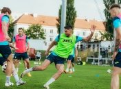 Тренировка сборной Украины перед матчем с Молдовой